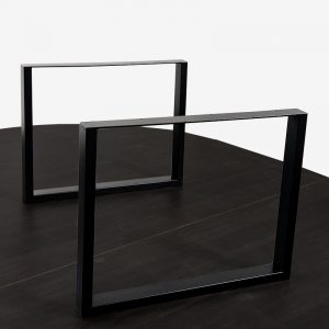 Kufen Tischgestell pulverbeschichtet schwarz breit